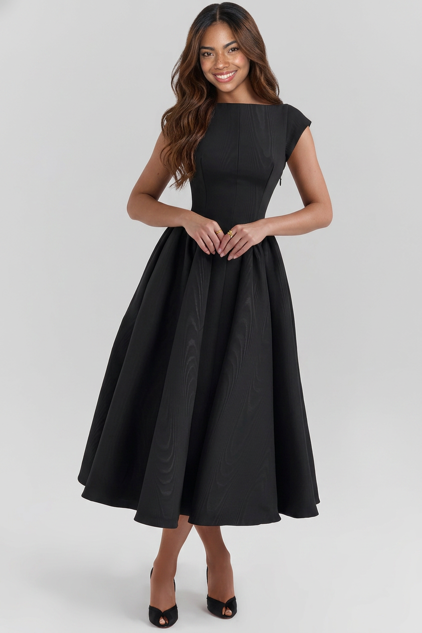 Vestido Costas Abertas Elegante Modela o Corpo e Valoriza a Silhueta