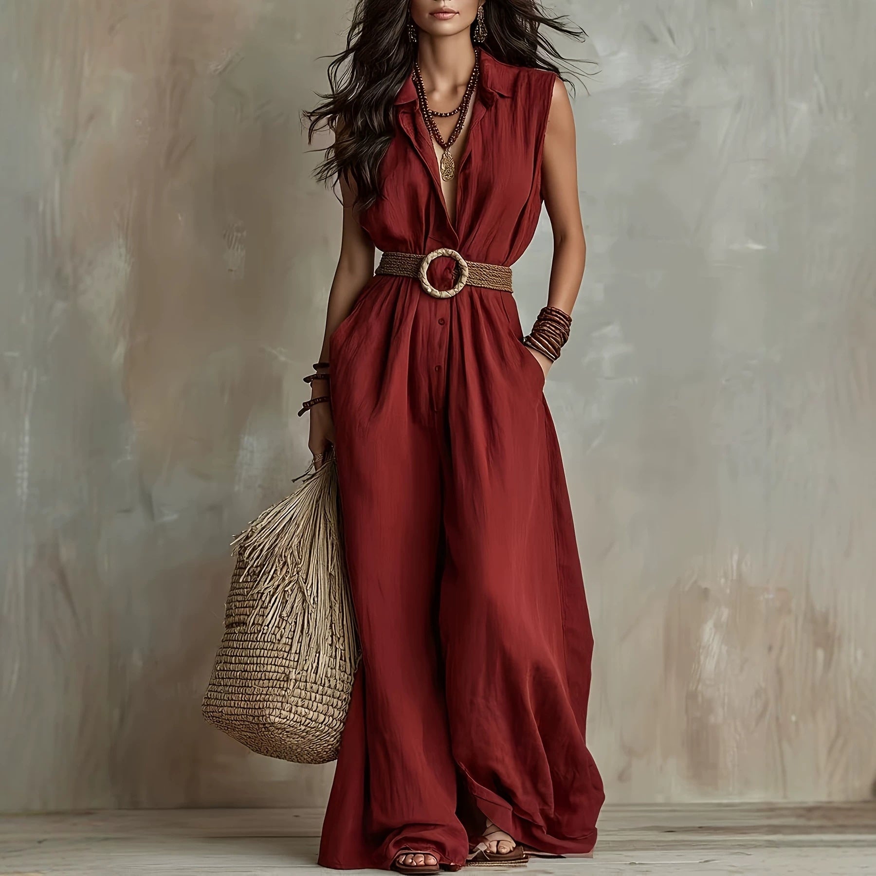 Sleeveless jumpsuit
