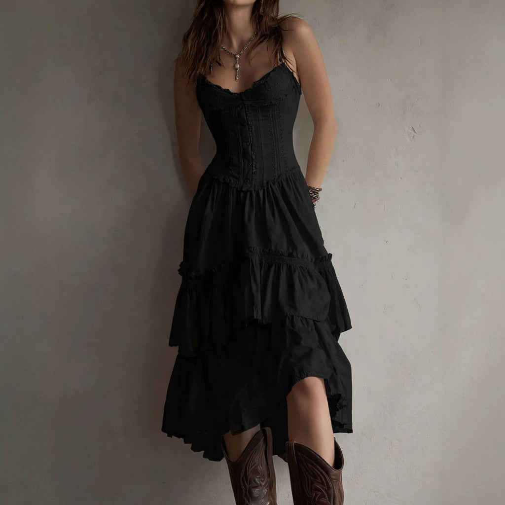 2026 Site Independente Europeu e Americano de Roupa Feminina Amazon Lace Slip, Vestido Bolo, Vestido de Gravata nas Costas