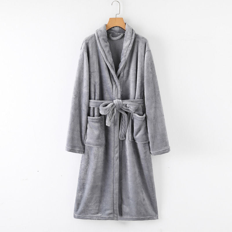 Robe, robe de flanela de inverno, robe feminino primavera e outono, robe masculino, robe masculino para todas as estações