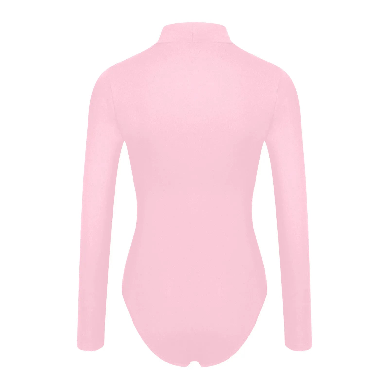 Women's Turtleneck Long Sleeve Bodysuits Basic Slim Fit Lightweight Solid Color Spring Autumn Tops Butt Lifting Shapewear Romper