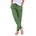 Tops Cotton Linen Drawstring Y2k Cargo Pants Women Streetwear Elastic Waist Pants Casual Trousers With Pockets Straight Trousers