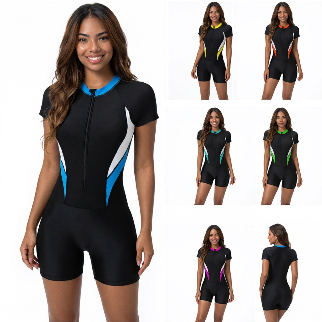 Macação de Banho,Esportivo,Surf Feminino